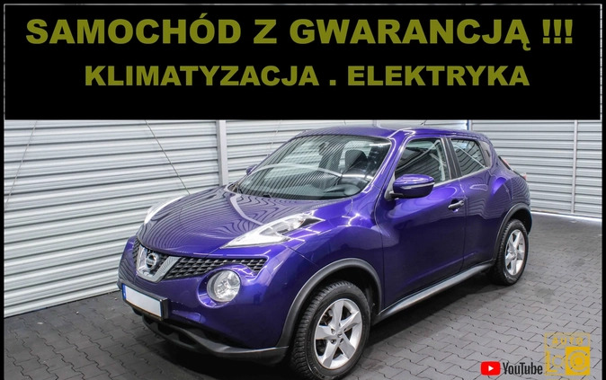 śląskie Nissan Juke cena 35555 przebieg: 206000, rok produkcji 2014 z Trzebiatów